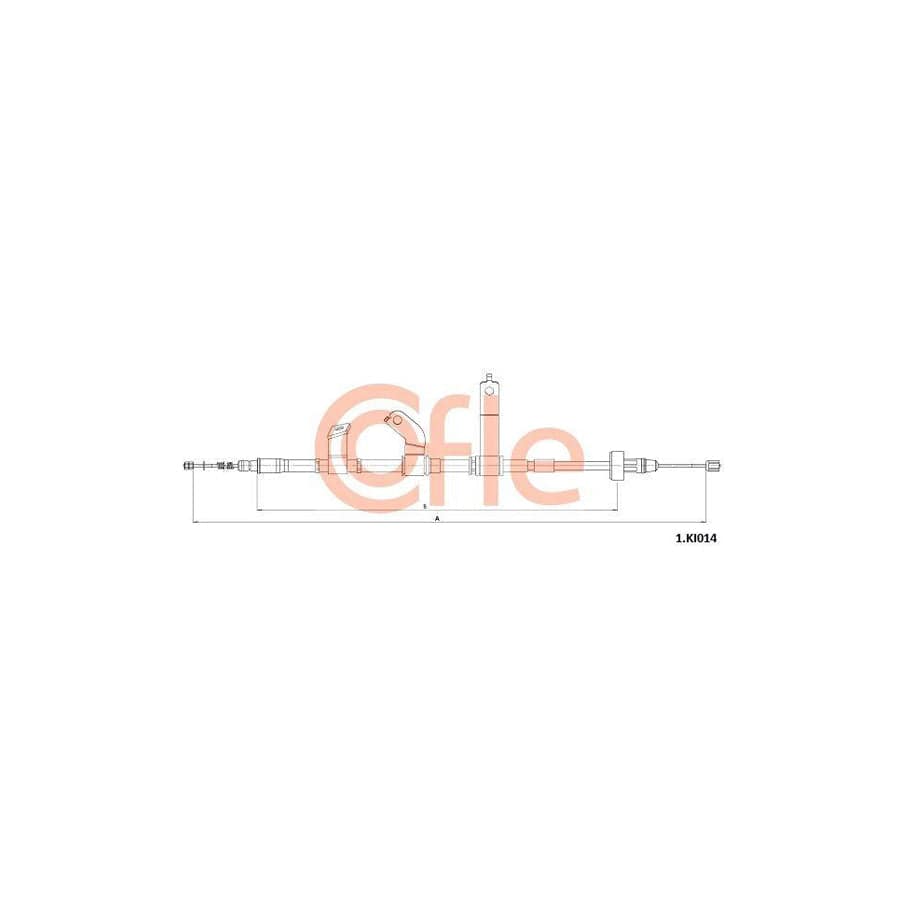 Cofle 92.1.Ki014 Hand Brake Cable