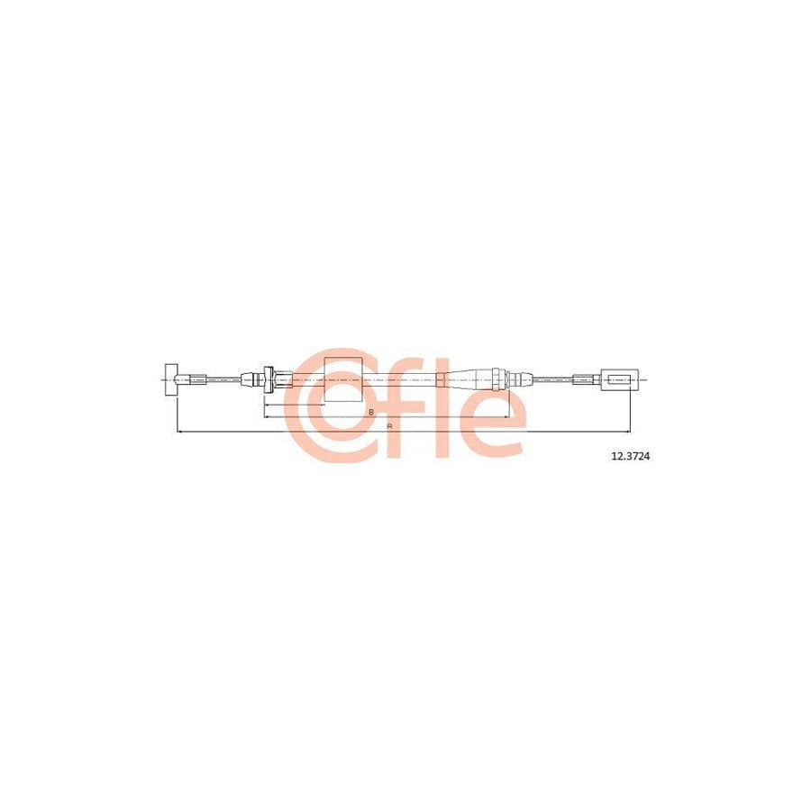 Cofle 12.3701 Hand Brake Cable For Iveco Daily