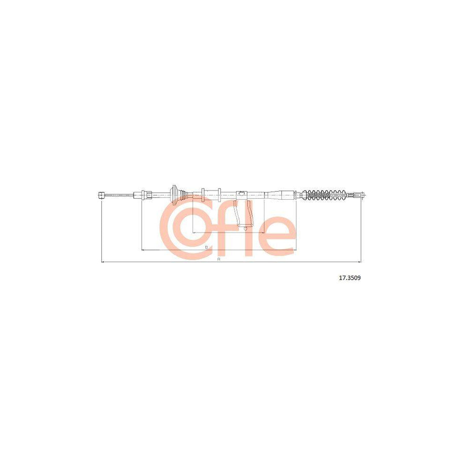 Cofle 17.3509 Hand Brake Cable