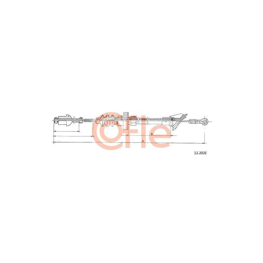 Cofle 12.202E Clutch Cable For Seat Terra