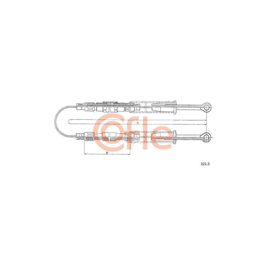 Cofle 92.321.5 Hand Brake Cable