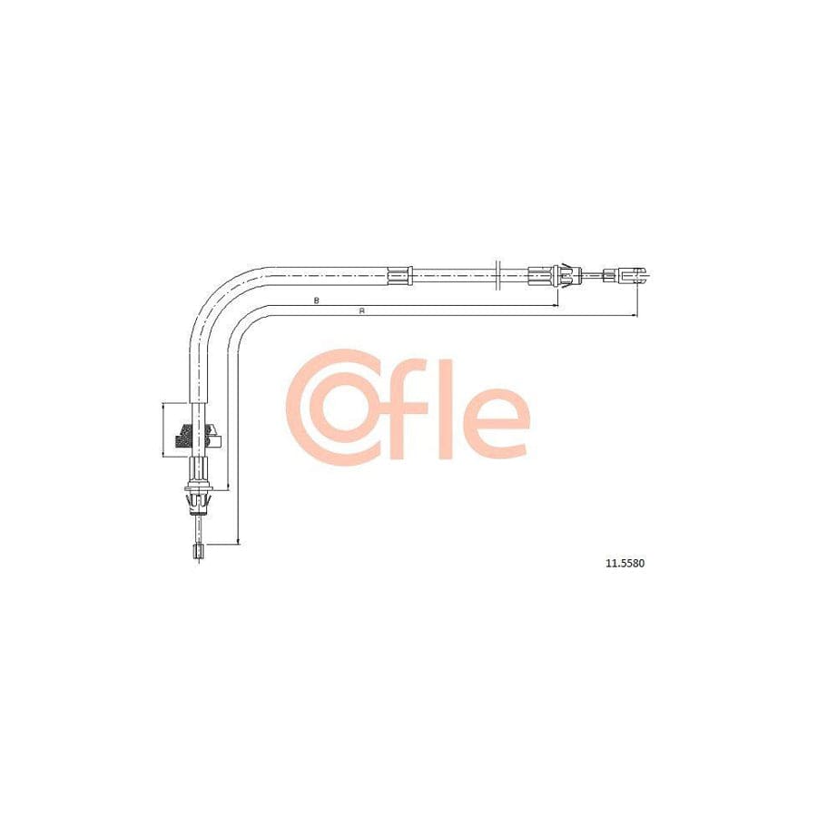 Cofle 11.5580 Hand Brake Cable For Ford Transit