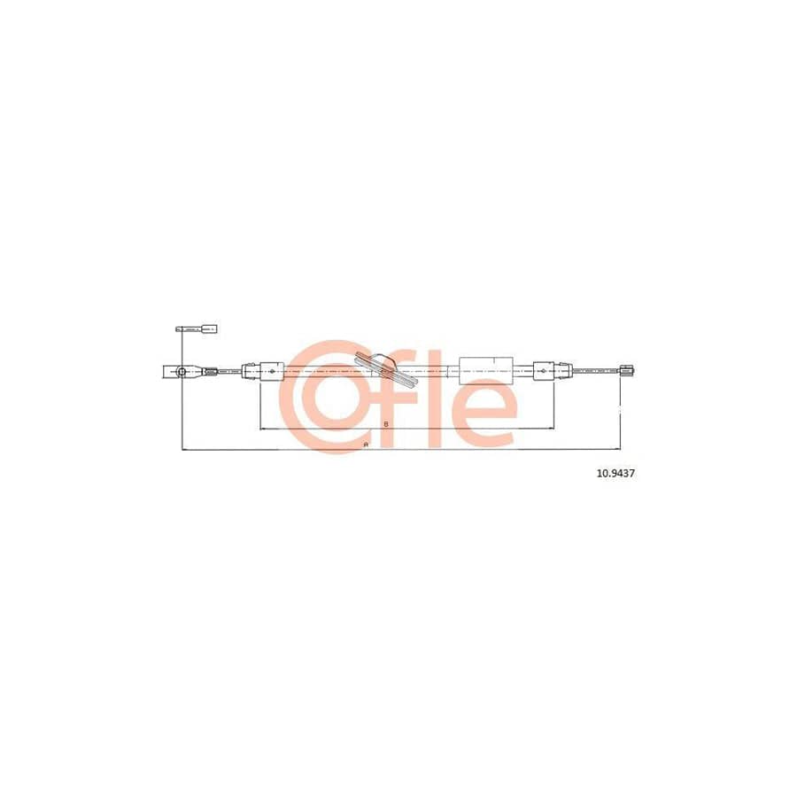 Cofle 10.9437 Hand Brake Cable