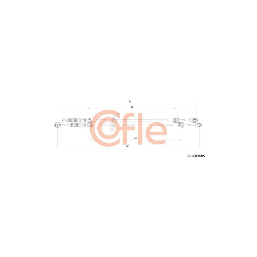 Cofle 2Cb.Hy005 Cable, Manual Transmission For Hyundai I30