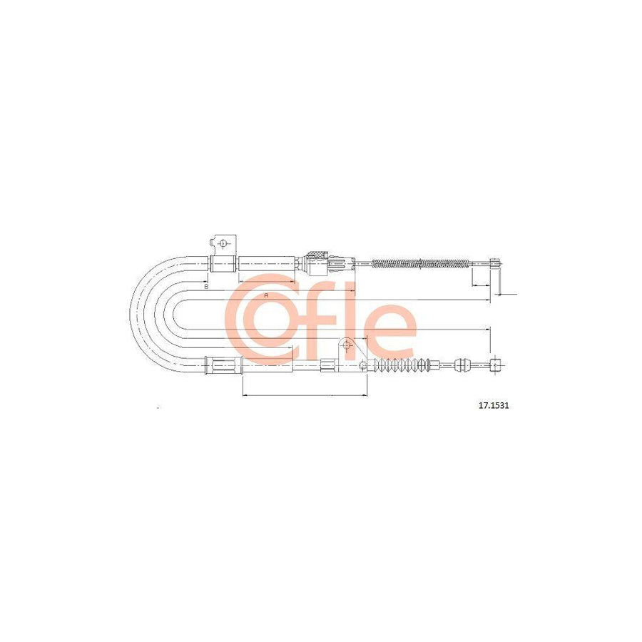 Cofle 17.1531 Hand Brake Cable