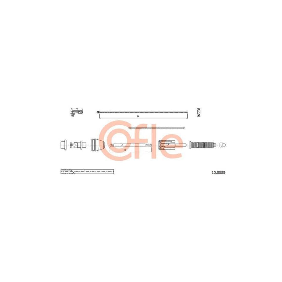 Cofle 92.10.0383 Throttle Cable