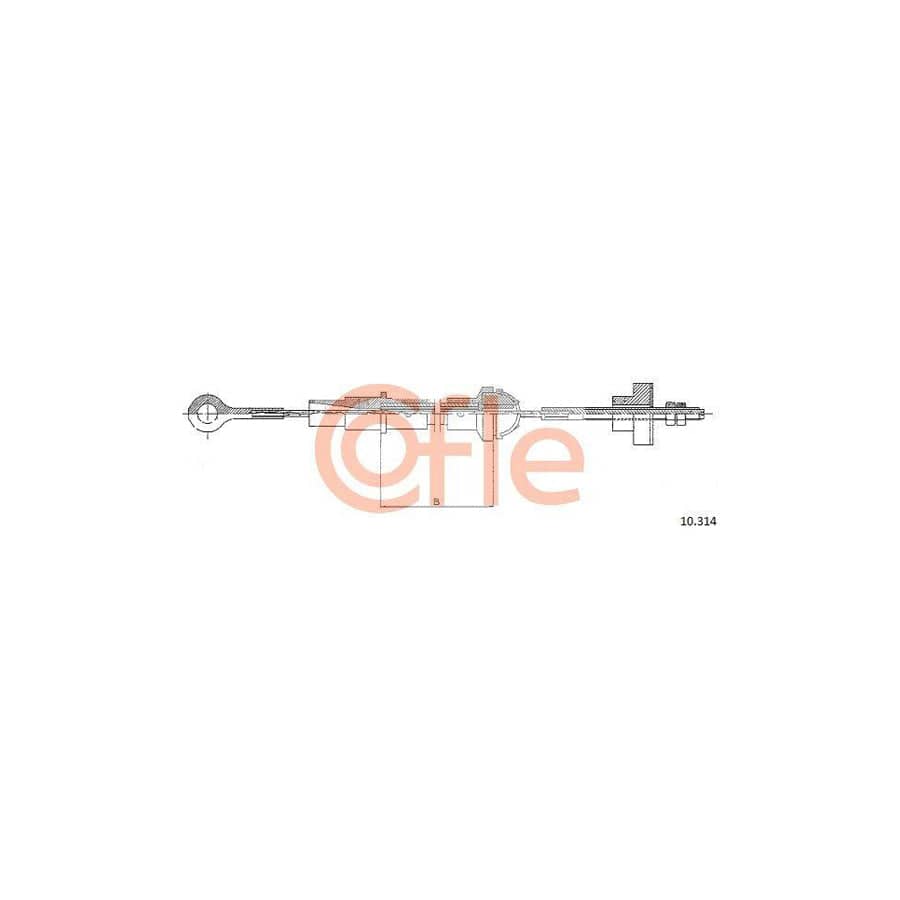 Cofle 10.314 Clutch Cable