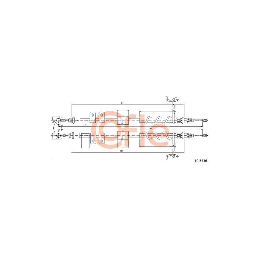 Cofle 10.5336 Hand Brake Cable