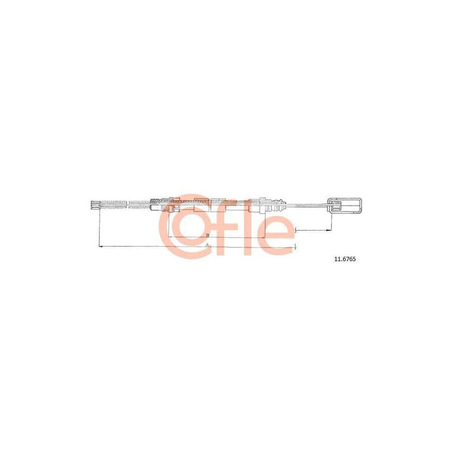 Cofle 11.6765 Hand Brake Cable For Renault Espace