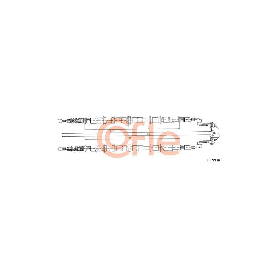 Cofle 11.5938 Hand Brake Cable