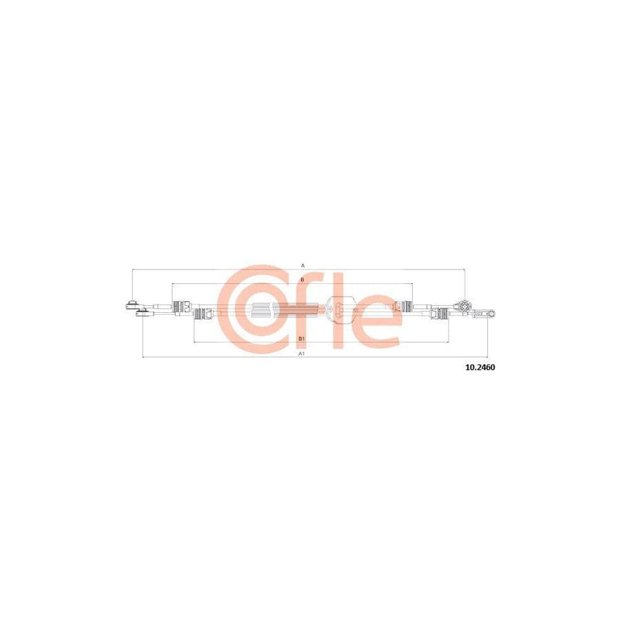 Cofle 92.10.2460 Cable, Manual Transmission For Ford Transit Mk6 Minibus (V347, V348)