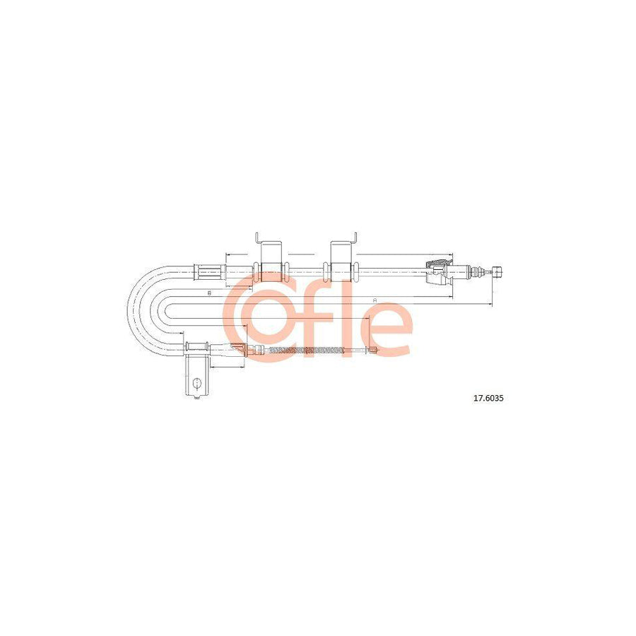 Cofle 92.17.6035 Hand Brake Cable