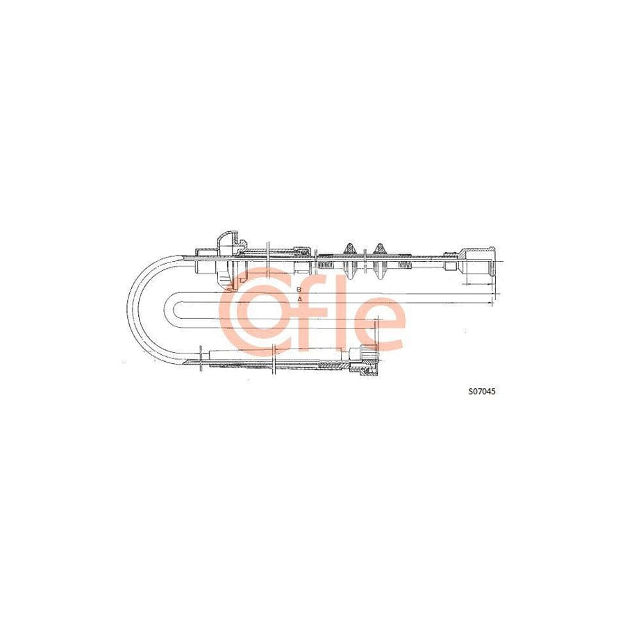 Cofle S07045 Speedometer Cable For Fiat Punto