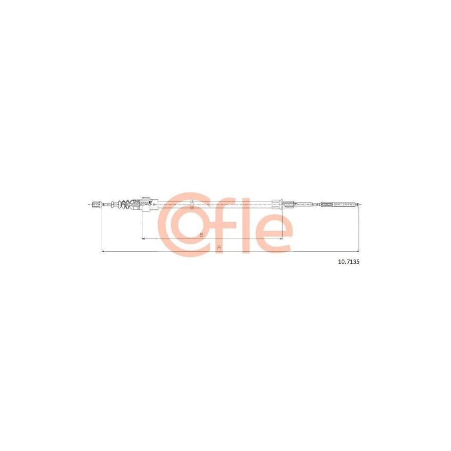 Cofle 10.7135 Hand Brake Cable