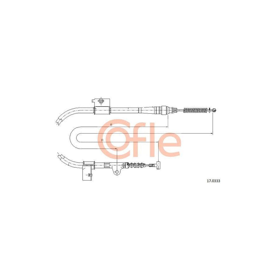 Cofle 17.0333 Hand Brake Cable