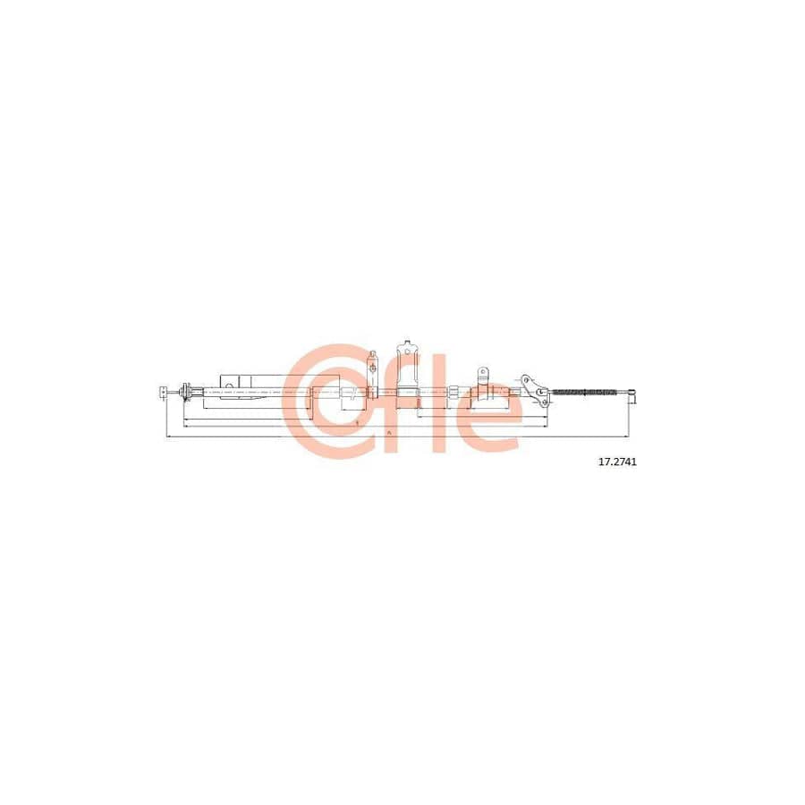 Cofle 92.17.2741 Hand Brake Cable