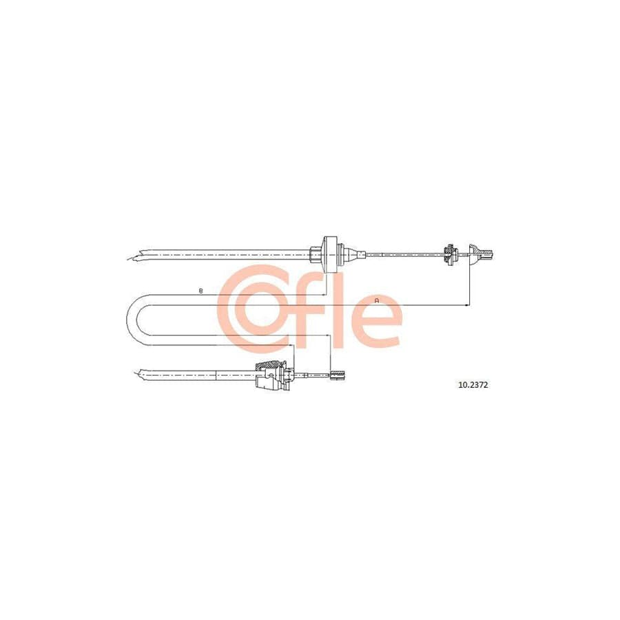 Cofle 10.2372 Clutch Cable For Renault Twingo