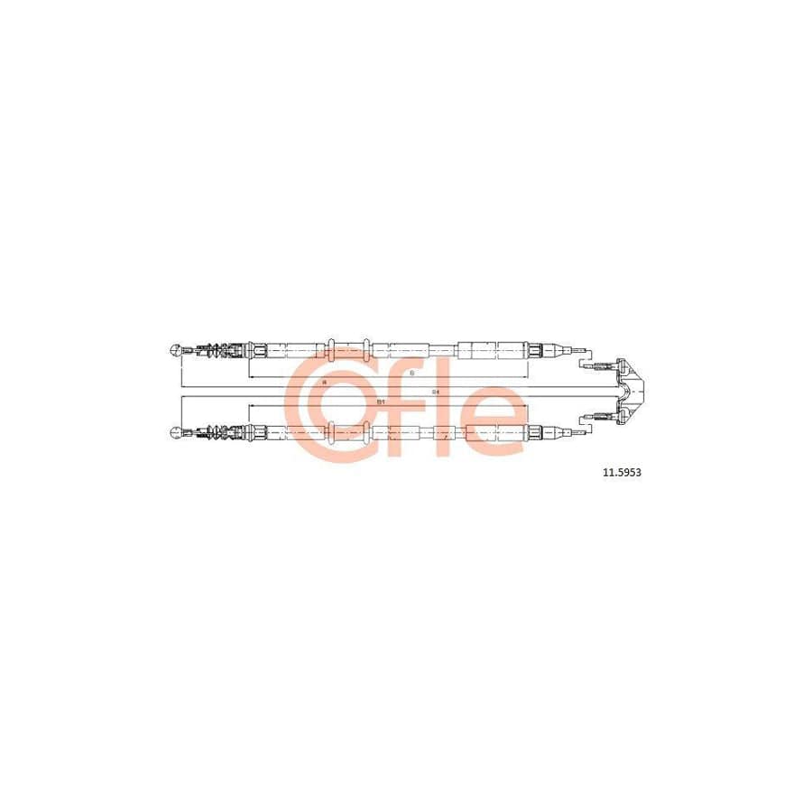 Cofle 92.11.5953 Hand Brake Cable