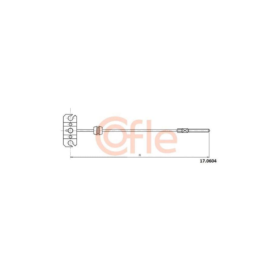 Cofle 17.0604 Hand Brake Cable For Mazda 6