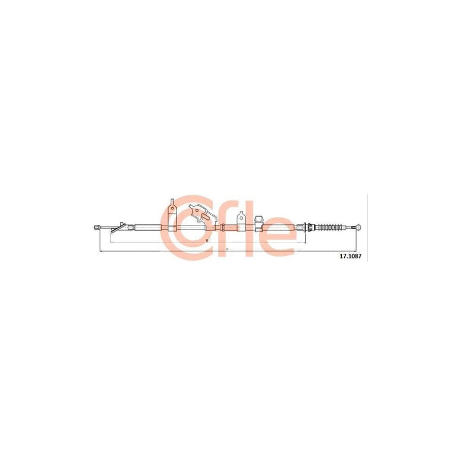 Cofle 17.1087 Hand Brake Cable