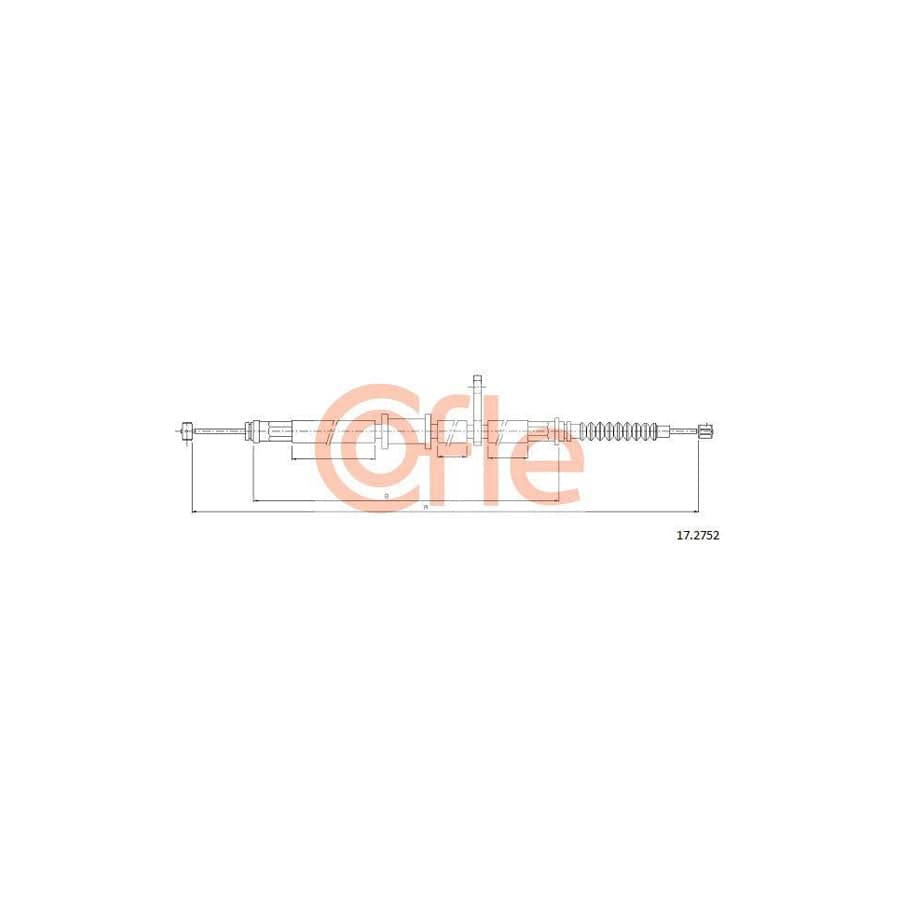 Cofle 17.2752 Hand Brake Cable