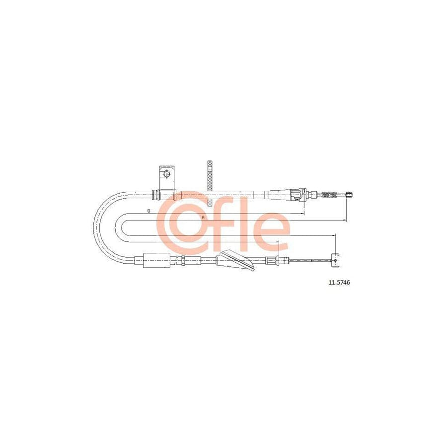 Cofle 11.5746 Hand Brake Cable