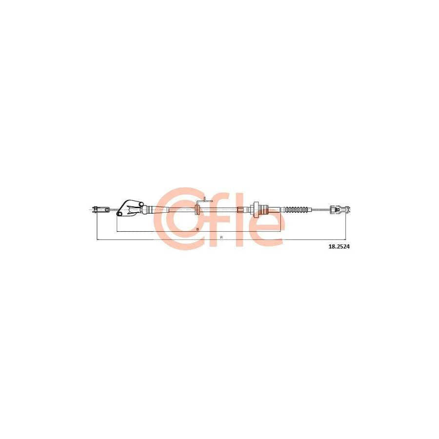 Cofle 92.18.2524 Clutch Cable For Hyundai I10 I (Pa)