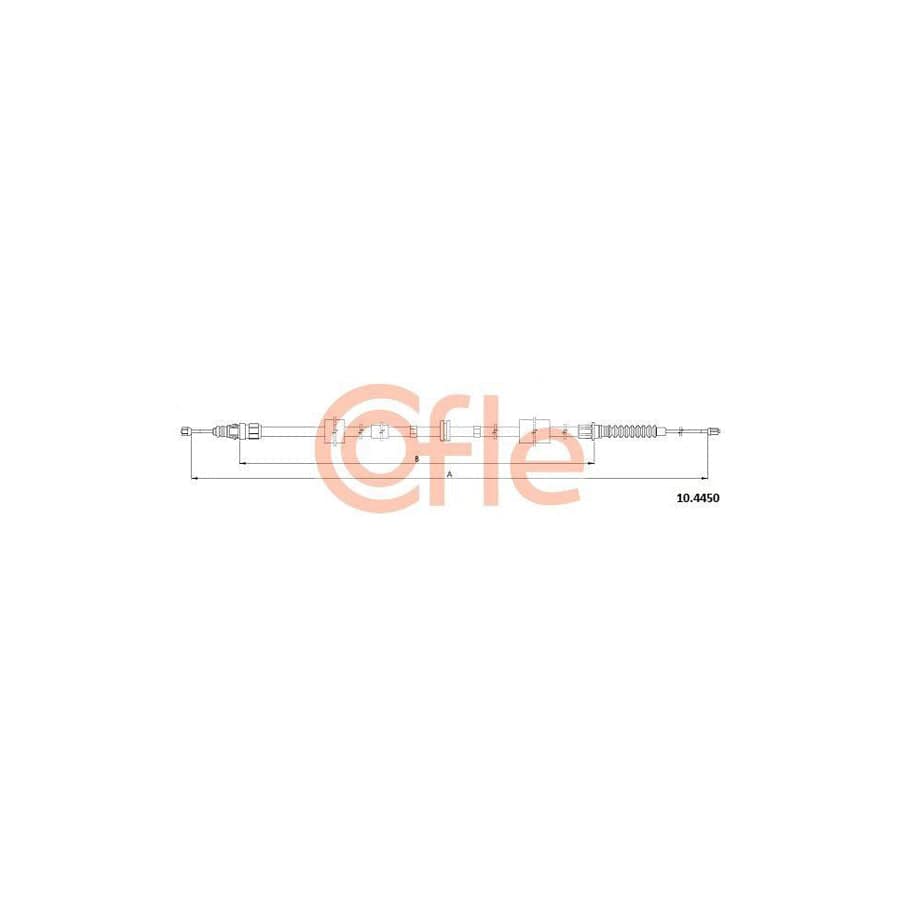 Cofle 10.4450 Hand Brake Cable For Jaguar X-Type