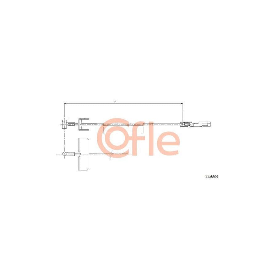 Cofle 92.11.6809 Hand Brake Cable