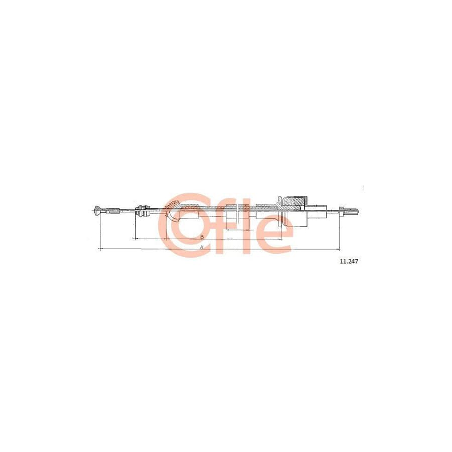 Cofle 11.247 Clutch Cable