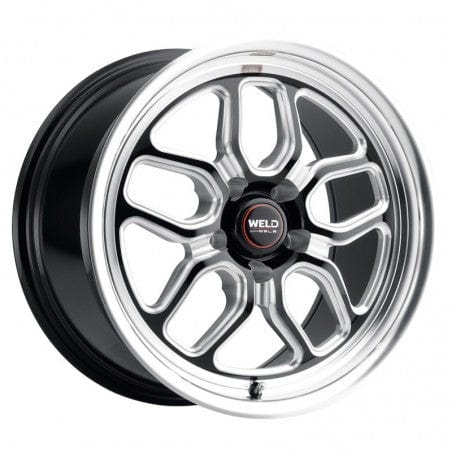 Weld S15271163P43 Laguna Drag S152 Wheel 17x11 5x120.65 ET43 BS7.75 Gloss Black MIL - DIA