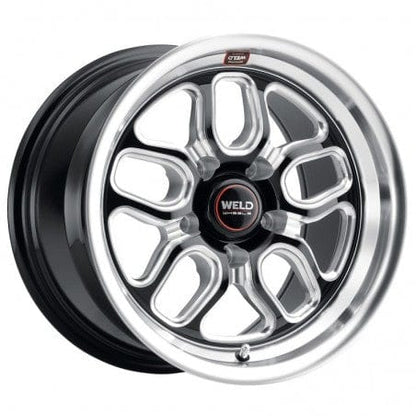 Weld S1528C063N10 Laguna Drag S152 Wheel 18x5 5x120.65 ET-10 BS2.6 Gloss Black MIL - DIA