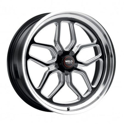 Weld S107BC063375 Laguna S107 Wheel 15x5 5x120.65 ET19 BS3.75 Gloss Black MIL - DIA