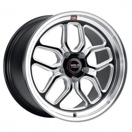 Weld S10780562P64 Laguna S107 Wheel 18x10.5 5x120.65 ET64 BS8.25 Gloss Black MIL - DIA