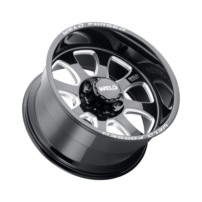 Weld W70744075BAA Renegade Xt Wheel 24x14 5x127 ET-76 BS4.5 Gloss Black & Contrast Cut