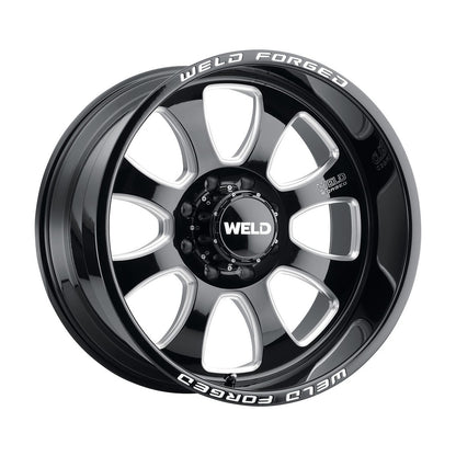 Weld W70744074BCA Renegade Xt Wheel 24x14 5x139.7 ET-76 BS4.5 Gloss Black &amp; Contrast Cut