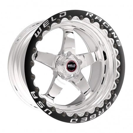 Weld 71HB7100B72F S71 Beadlock Wheel 17x10 5x4.75 ET43 BS7.2 Black Center - Polished Shell