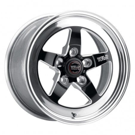 Weld 71MB-510A55A S71 Wheel 15x10.3 5x4.5 ET-4 BS5.5 Black Center - Polished Shell