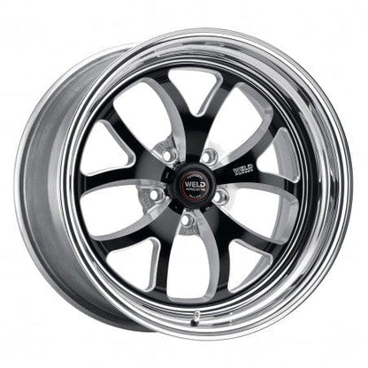 Weld 76MB7110B78A S76 Wheel 17x11 5x4.75 ET46 BS7.8 Black Center - Polished Shell