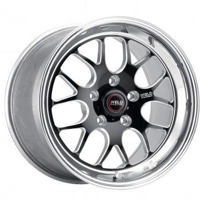 Weld 77MB-510A65A S77 Wheel 15x10 5x4.5 ET25 BS6.5 Black Center - Polished Shell