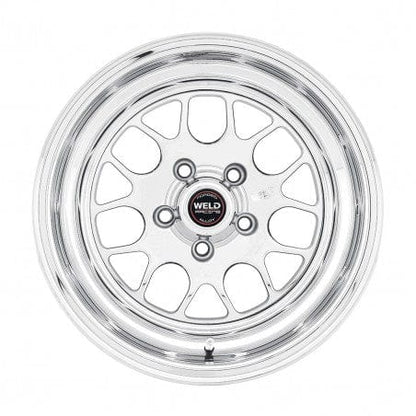 Weld 77MP-504B15A S77 Wheel 15x4 5x4.75 ET-25 BS1.5 Polished Center - Polished Shell