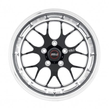 Weld 77HB7050A22A S77 Wheel 17x5 5x4.5 ET-20 BS2.2 Black Center - Polished Shell