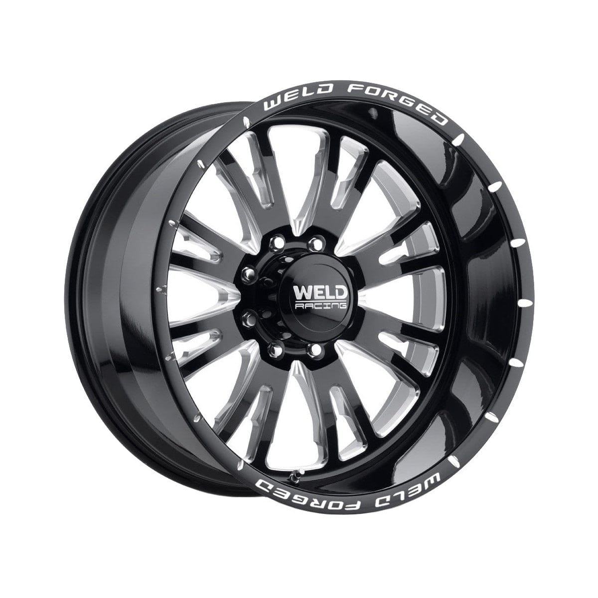 Weld W70804082BBA Slingblade Xt Wheel 20x14 8x165.1 ET-76 BS4.5 Gloss Black &amp; Contrast Cut