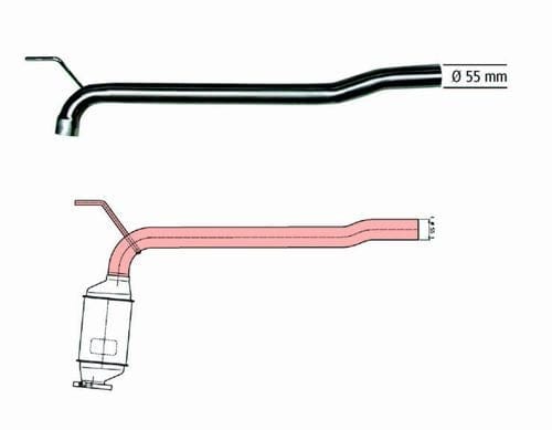 HJS 91 11 1503 Repair Pipe, Catalytic Converter For VW Transporter