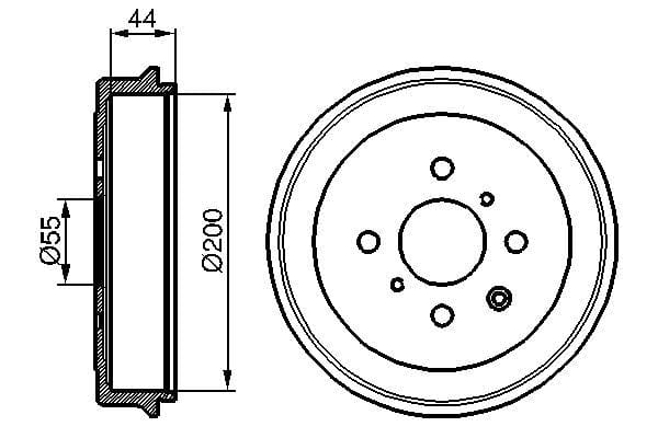 BOSCH 0 986 477 148 Brake Drum | ML Performance US Car Parts